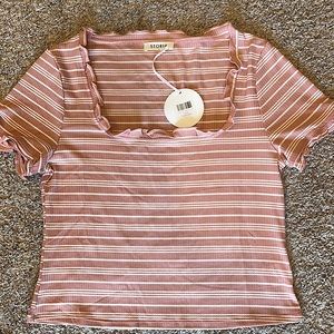 Ruffle detailed crop top